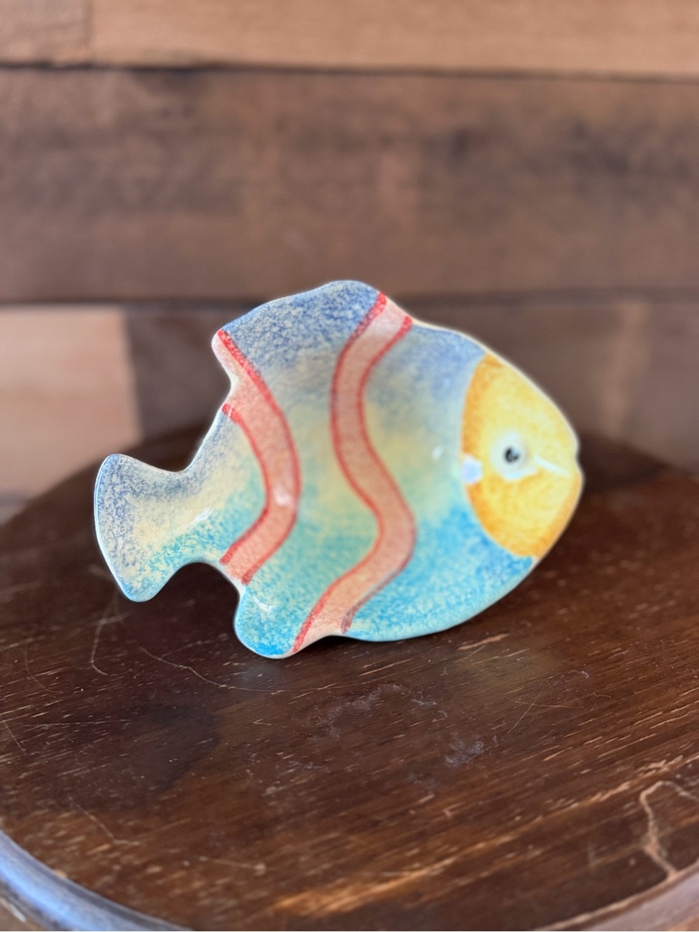 Vietri Italian Pottery Tropical Fish Dish Coastal Beach Decor Trinket Bowl - Picture 6 of 11